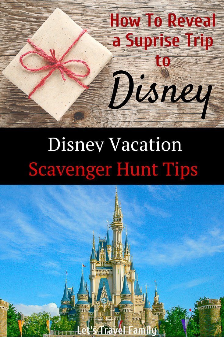 Disney Scavenger Hunt Clues How To Reveal A Surprise Trip To Disneyland 